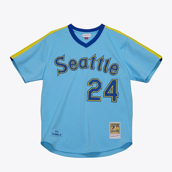 Ken Griffey Jr. Seattle Mariners Light Blue 2010 Authentic Jersey