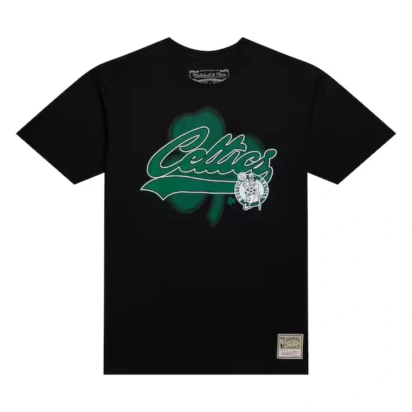 Boston Celtics Black Oversweep T-Shirt