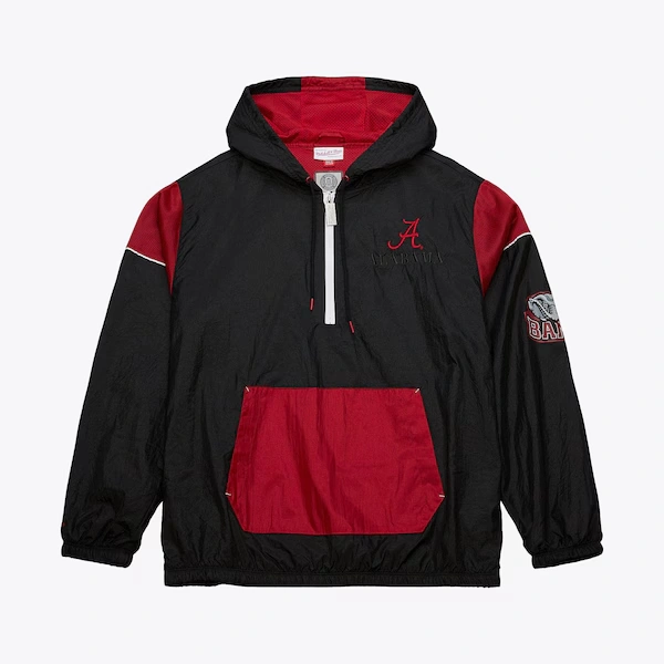 Alabama Crimson Tide Black Team OG 3.0 Anorak Half-Zip Windbreaker Jacket