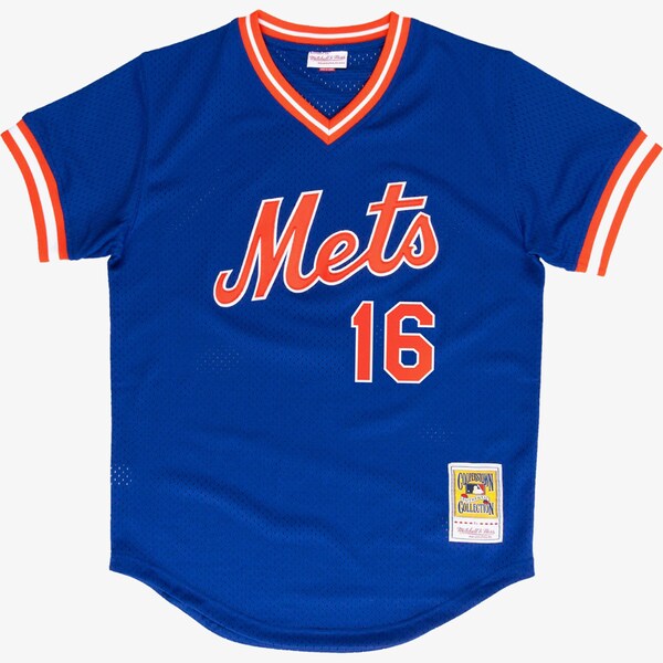 Men's Dwight Gooden Royal New York Mets 1986 Authentic Batting Practice Jersey
