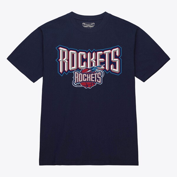 Houston Rockets Navy Hardwood Classics Evergreen T-Shirt