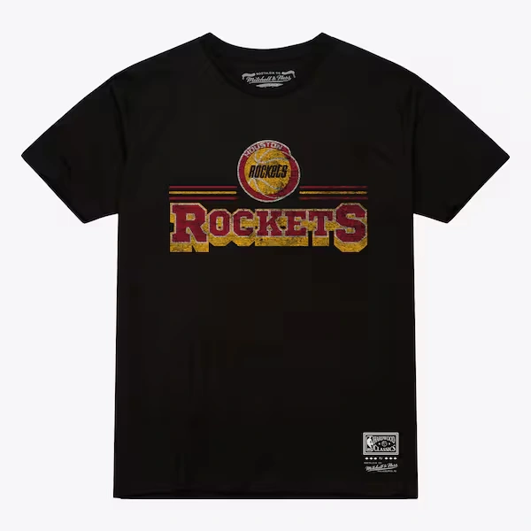 Houston Rockets Black Fan Banner T-Shirt