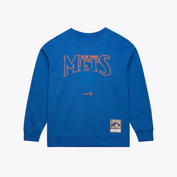 New York Mets Royal Cooperstown Double Header Sweatshirt