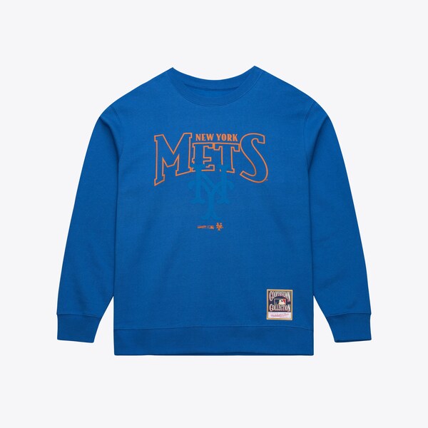 New York Mets Royal Cooperstown Double Header Sweatshirt