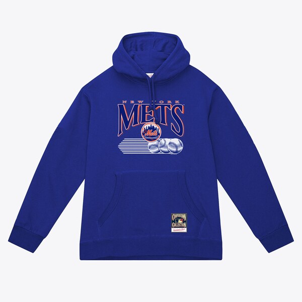 New York Mets Royal Cooperstown Fastball Hoodie