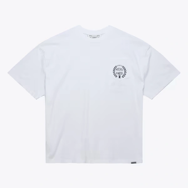 M&N White M&N Oversized Heavyweight Premium Pocket T-Shirt