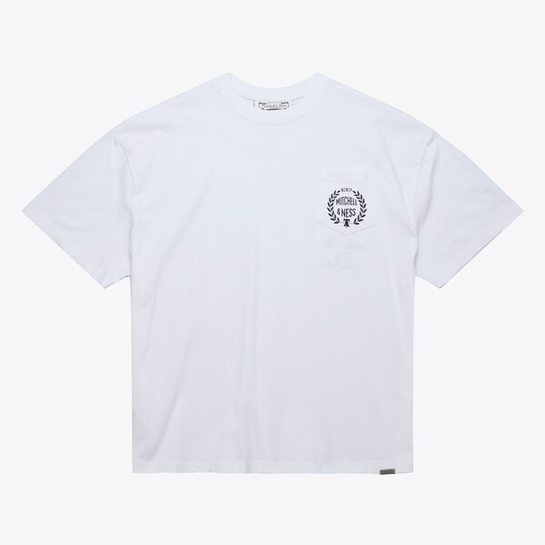 M&N White M&N Oversized Heavyweight Premium Pocket T-Shirt