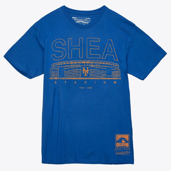 New York Mets Royal Shea Stadium Logo T-Shirt
