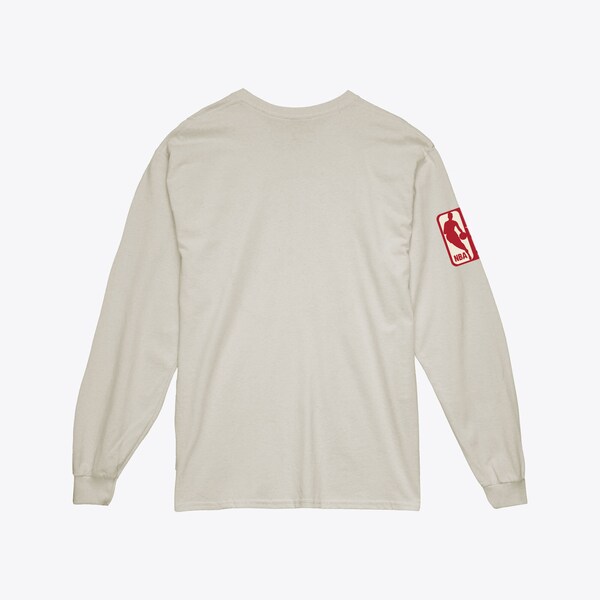 Atlanta Hawks Cream Dusted Vintage Training Camp Long Sleeve T-Shirt