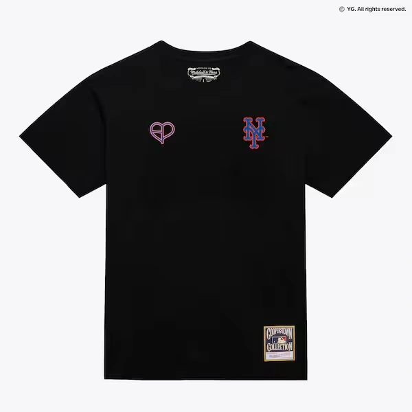 New York Mets Black PINK x MLB T-Shirt
