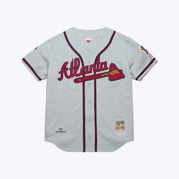 Tom Glavine Atlanta Braves 1995 Gray Authentic Throwback Jersey