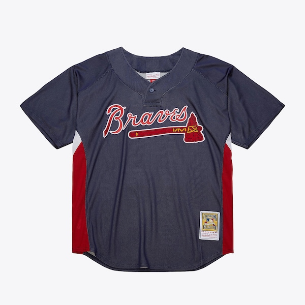 John Smoltz Atlanta Braves Navy 2007 Authentic Batting Practice Jersey
