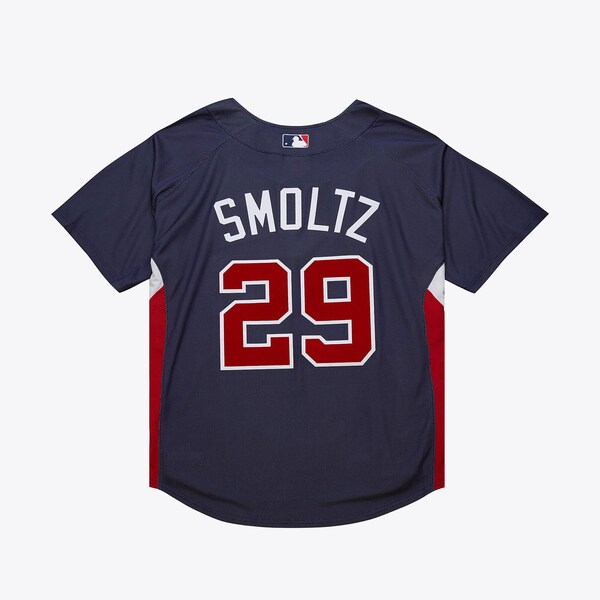 John Smoltz Atlanta Braves Navy 2007 Authentic Batting Practice Jersey 3 John Smoltz Atlanta Braves Navy 2007 Authentic Batting Practice Jersey