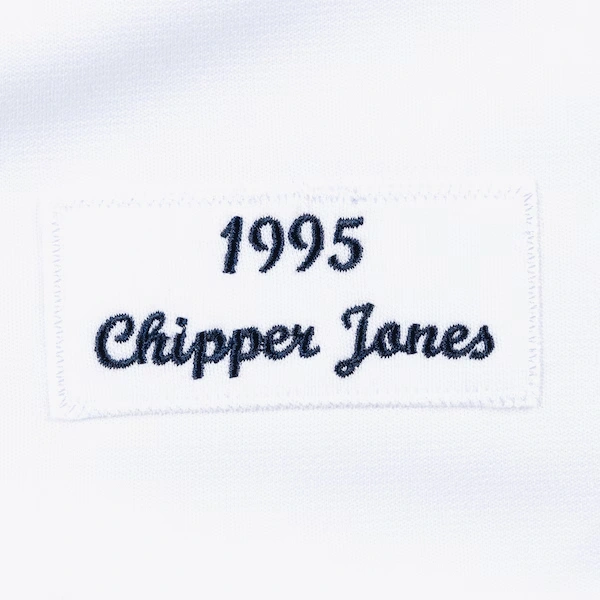 Chipper Jones Atlanta Braves 1995 White Authentic Jersey 4 Chipper Jones Atlanta Braves 1995 White Authentic Jersey