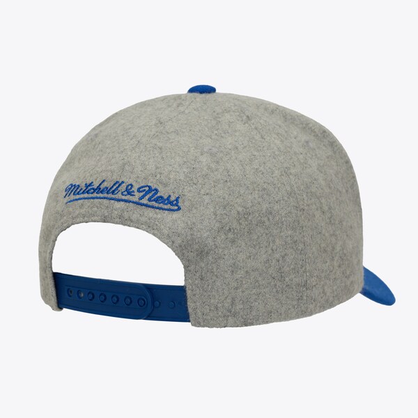 New York Mets Heather Gray Tailsweep Pro Pinch Snapback Hat