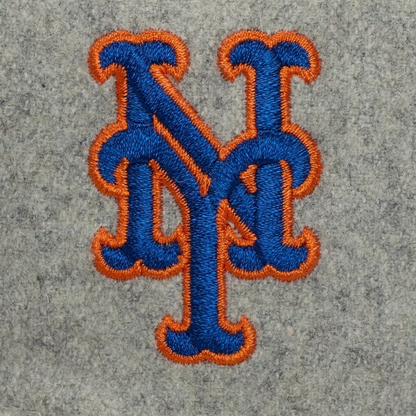 New York Mets Heather Gray Tailsweep Pro Pinch Snapback Hat