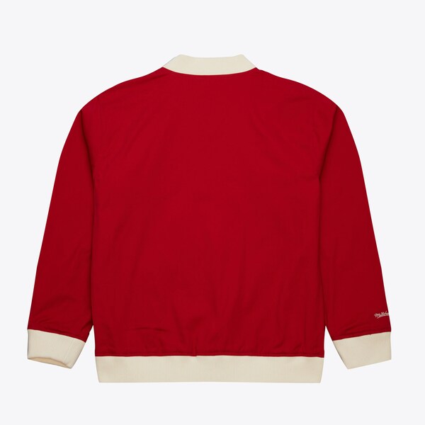 Houston Rockets Red Vintage Logo Replay Cotton Twill Full-Zip Jacket