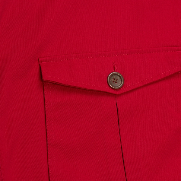 Houston Rockets Red Vintage Logo Replay Cotton Twill Full-Zip Jacket