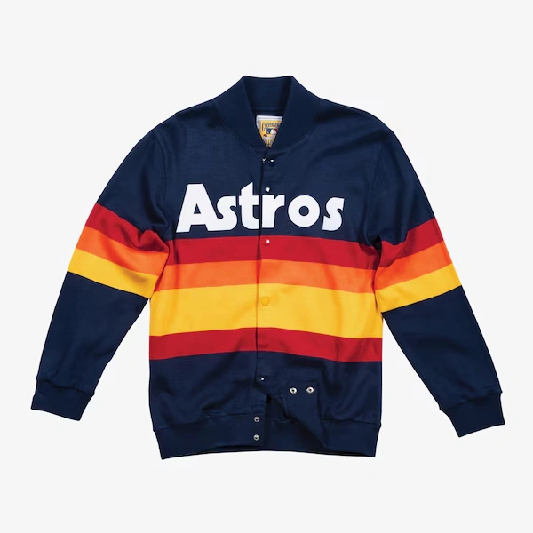 Houston Astros Navy Authentic Full-Snap Sweater