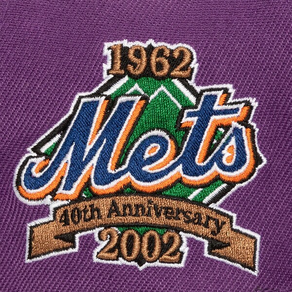 New York Mets Purple M&N x Just Don Mainline Snapback Hat