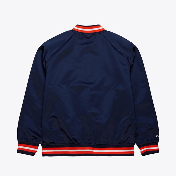 Houston Astros Navy Lightweight Satin Raglan Full-Snap Jacket