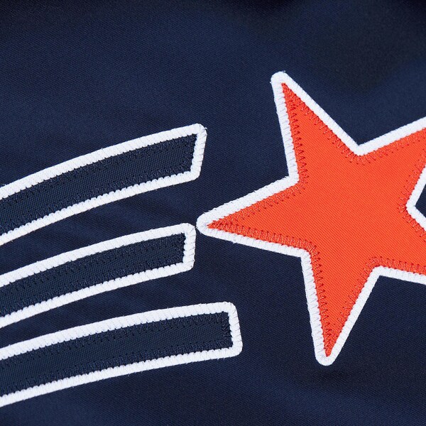 Houston Astros Navy Lightweight Satin Raglan Full-Snap Jacket