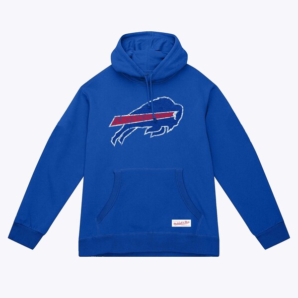 Buffalo Bills Royal Distressed Prime Logo Pullover Hoodie