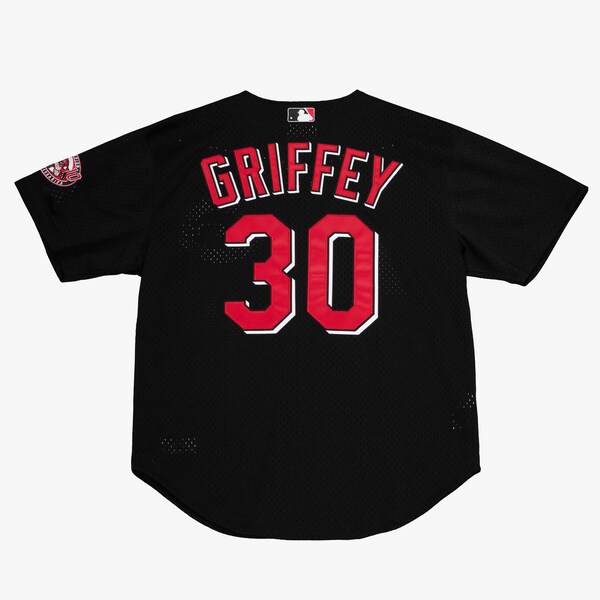 Ken Griffey Jr. Cincinnati Reds Black 2000 Authentic Player Batting Practice Jersey 3 Ken Griffey Jr. Cincinnati Reds Black 2000 Authentic Player Batting Practice Jersey