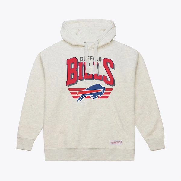 Buffalo Bills White Name Bend Hoodie
