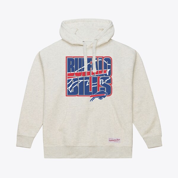 Buffalo Bills White Team Stacked Logo Hoodie