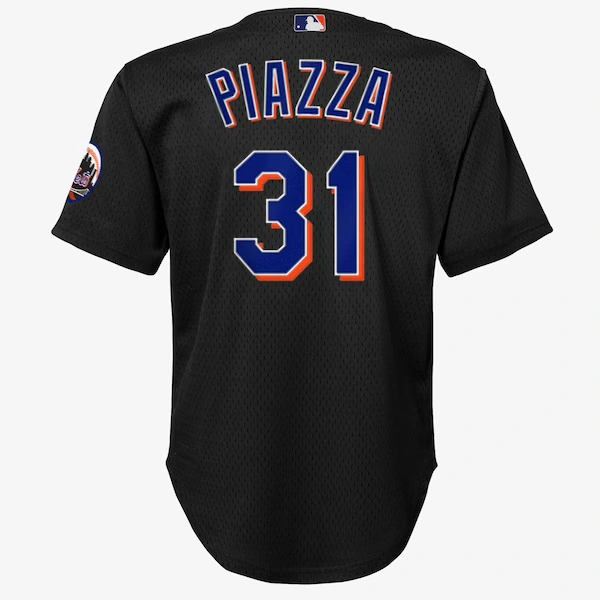 Preschool Mike Piazza New York Mets 2000 Black Mesh Batting Practice Jersey 3 Preschool Mike Piazza New York Mets 2000 Black Mesh Batting Practice Jersey