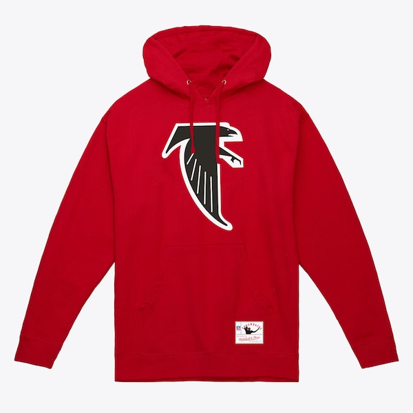 Atlanta Falcons Red Throwback Logo Pullover Hoodie