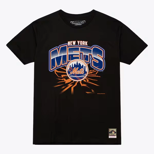 New York Mets Black Earthquake T-Shirt