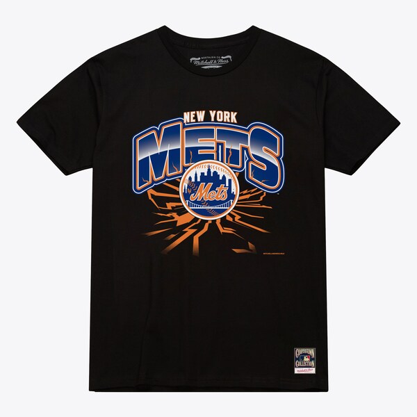 New York Mets Black Earthquake T-Shirt