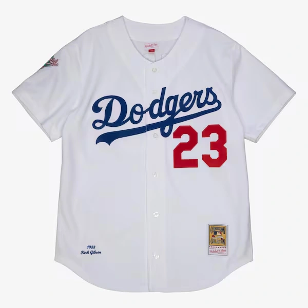 Kirk Gibson Los Angeles Dodgers 1988 White Authentic Jersey