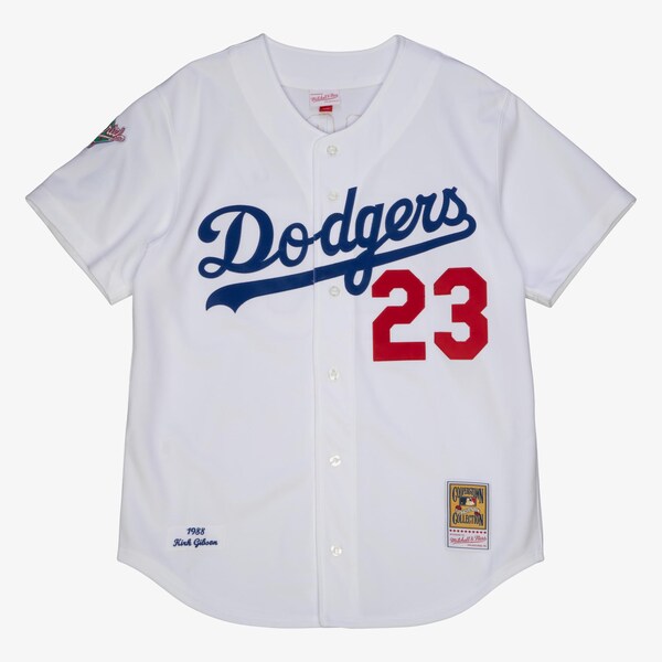 Kirk Gibson Los Angeles Dodgers 1988 White Authentic Jersey