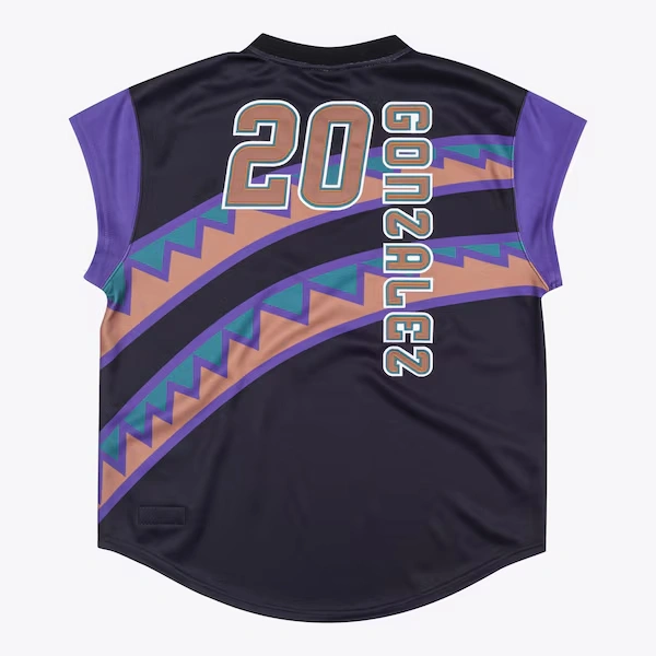 Luis Gonzalez Arizona Diamondbacks 1999 Black Authentic Sleeveless Batting Practice Jersey 3 Luis Gonzalez Arizona Diamondbacks 1999 Black Authentic Sleeveless Batting Practice Jersey