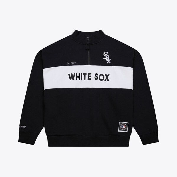 Women's Chicago White Sox Black Quarter-Zip Sweatshirt