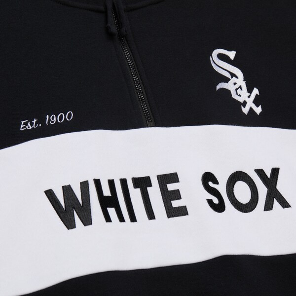 Women's Chicago White Sox Black Quarter-Zip Sweatshirt