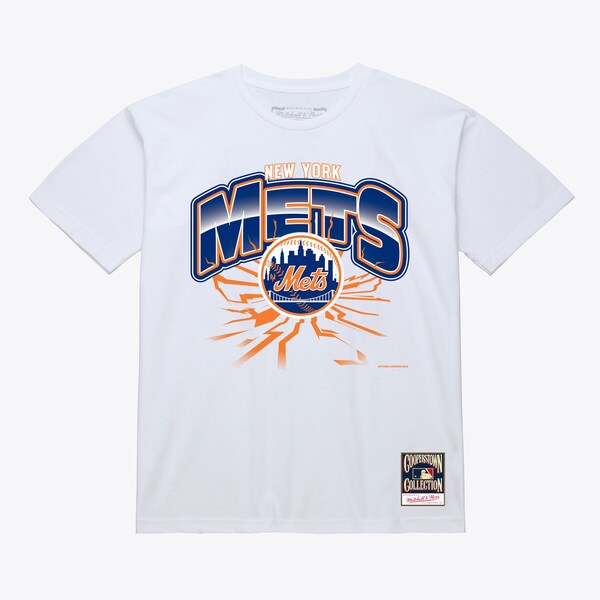 New York Mets White Earthquake T-Shirt
