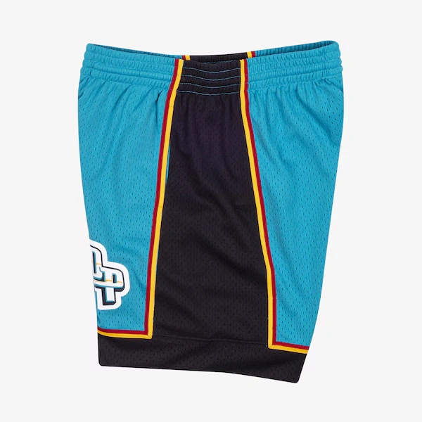 Detroit Pistons 1998-99 Teal Swingman Basketball Shorts