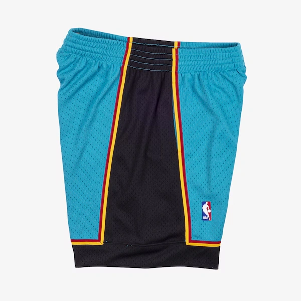 Detroit Pistons 1998-99 Teal Swingman Basketball Shorts