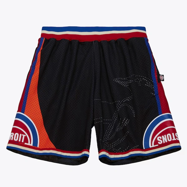 Detroit Pistons Black M&N x Two 18 Fashion Shorts