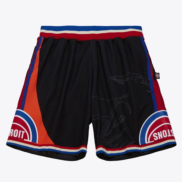 Detroit Pistons Black M&N x Two 18 Fashion Shorts