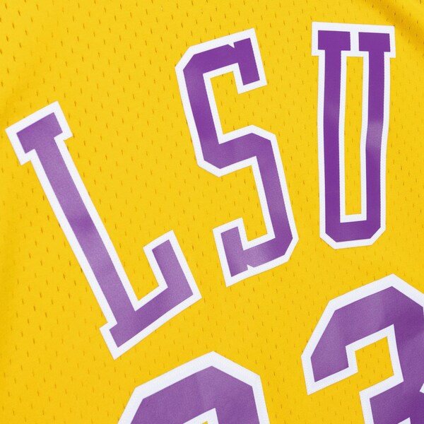 Shaquille O'Neal LSU Tigers 1990-91 Gold Swingman Player Jersey 4 Shaquille O'Neal LSU Tigers 1990-91 Gold Swingman Player Jersey