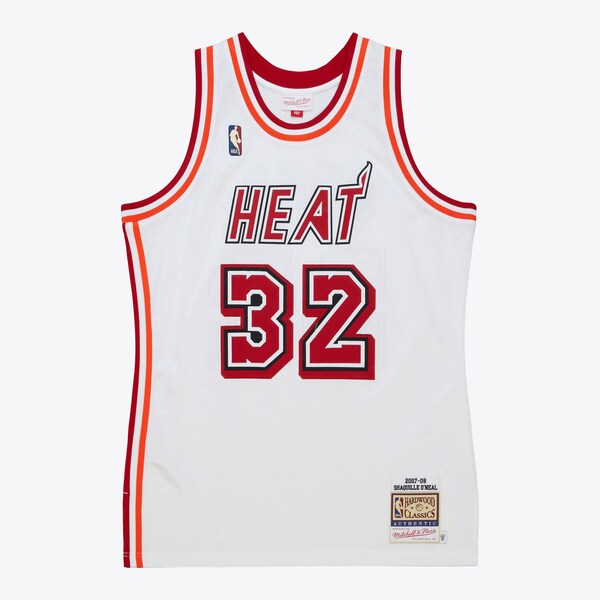 Shaquille O'Neal Miami Heat 2007-08 White Authentic Jersey