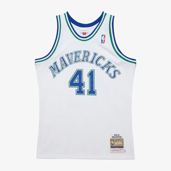 Dirk Nowitzki Dallas Mavericks 1998-99 White Authentic Jersey