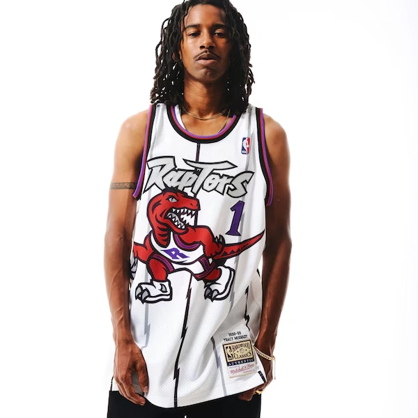 Tracy McGrady Toronto Raptors 1998-99 White Authentic Jersey
