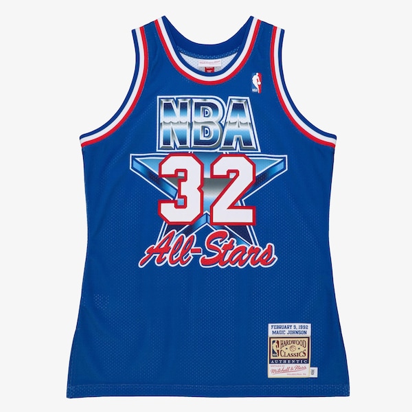Magic Johnson 1992 NBA All-Star Game Royal Authentic Jersey