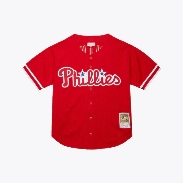 Jimmy Rollins Philadelphia Phillies Red 2000 Mesh Batting Practice Jersey